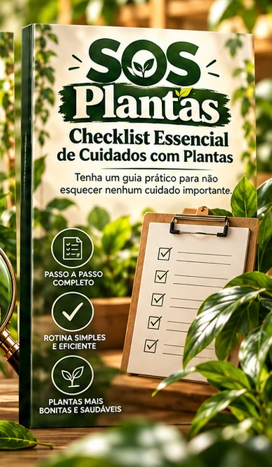 Capa do bônus Checklist Essencial de Cuidados com Plantas